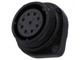 Soclu SP21 Mamă 9 PIN IP68 5A Lipire 500V