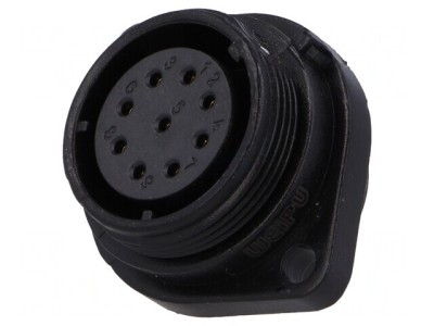 Soclu SP21 Mamă 9 PIN IP68 5A Lipire 500V foto