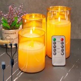 Cumpara ieftin Set 3 Luminari Electrice cu Telecomanda &amp; Timer, Flacara Realista , Gri Modern, Siguranta Maxima Fara Foc &amp; Economie 90% Energie, Decor Ambient Relaxa