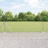 Gossi gard din sarma sudata cu 13 stalpi flansati 0.5x100 m otel galvanizat