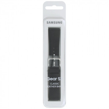 Samsung Gear S3 classic (SM-R770) Set curea piele neagră ET-YSL76MBEGWW
