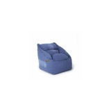 Fotoliu tip para, Big Jean Bean Bag, textil tip jolly jeans umplut cu perle polistiren, albastru