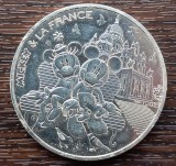 (A1003) MONEDA DIN ARGINT FRANTA - 50 EURO 2018, SERIA MICKEY SI FRANTA - 90 ANI MICKEY MOUSE - MICKEY LA MONTMARTRE, MAI RARA, Europa