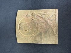 Placheta Bronz 1906 rara