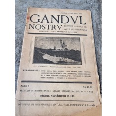 Gandul Nostru Revista Lunara de Arta si Literatura 1924 Anul II Nr. 11-12