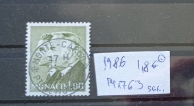 TS21 - Timbre serie Monaco - 1986 Mi1763 sgl foto