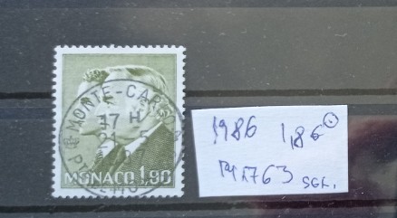 TS21 - Timbre serie Monaco - 1986 Mi1763 sgl