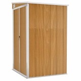 Cumpara ieftin Sopron gradina/montaj perete maro 118x100x178cm otel galvanizat