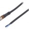 Conector M8 Mamă 4 PIN 15m Drept cu Manșon și Cabluri