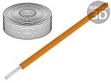 Cablu PVC Portocaliu 0.04mm&sup2; 10m 60V
