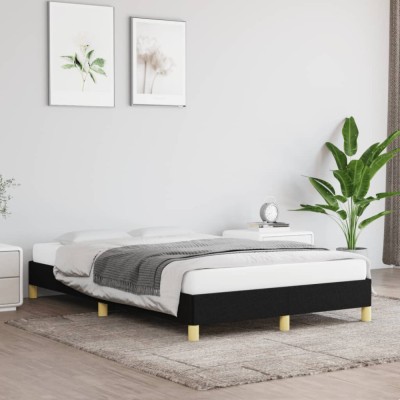 vidaXL Cadru de pat fără saltea Negru 120x190 cm țesătură 379491 foto