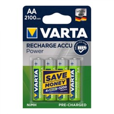 VARTA 56706 baterie AA, NiMH, tip creion, capacitate 2100 mAh, RTU - incarcata ?i gata de utilizare, 4 buc/pachet foto