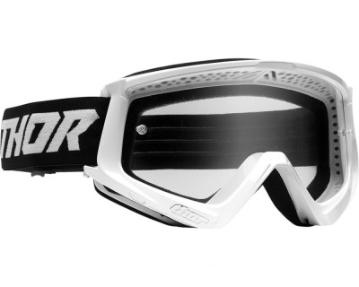 Ochelari cross/atv Thor Combat Racer, alb/negru foto
