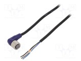Cablu M12 4 pini unghi 2m 0,8A PVC OMRON