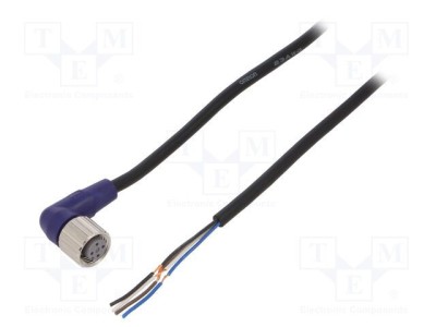 Cablu M12 4 pini unghi 2m 0,8A PVC OMRON foto