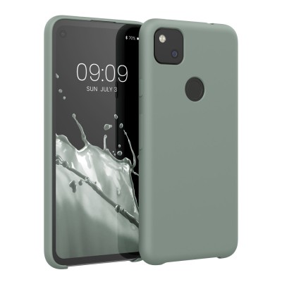 Husa Kwmobile pentru Google Pixel 4a, Verde, Silicon, KWM000011HX066C foto