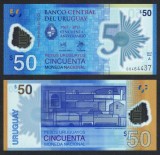 URUGUAY █ bancnota █ 50 Pesos Uruguayos █ 2020 P-100 █ POLYMER COMEMORATIV █ UNC