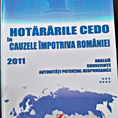 Hotararile Cedo in cauzele impotriva Romaniei 2011 (vol.7)