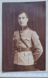 Fotografie militar rom&acirc;n, 1918 &ndash; atelier Sigmund Packer, Iași &ndash; dedicată Familiei Marin Marinescu
