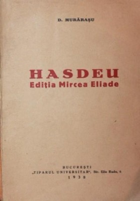 HASDEU EDITIA MIRCEA ELIADE foto