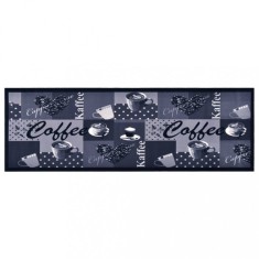 vidaXL Covoraș de bucătărie lavabil, albastru, 60x300 cm, model cafea 315969
