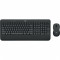 Kit mouse tastatura Logitech MK545 Advanced Wireless Combo, USB Logitech Unifying receiver, Negru