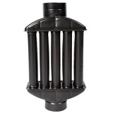 Burlan recuperator caldura plat, 130 mm, Gri mat FarmGarden AgroTrade