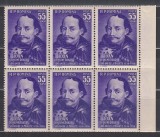 ROMANIA 1956 LP 419 - 500 ANI MOARTEA IOAN DE HUNEDOARA BLOC DE 6 TIMBRE STARE MNH
