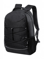 Rucsac sport casual, Everestus, 22FEB0432, 290x460x160 mm, Poliester, Negru, saculet inclus foto