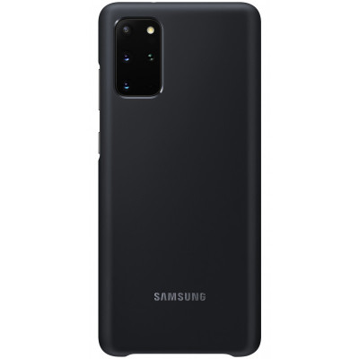 Husa Samsung Galaxy S20 Plus G985 / Samsung Galaxy S20 Plus 5G G986, Led Cover, Neagra EF-KG985CBEGEU foto