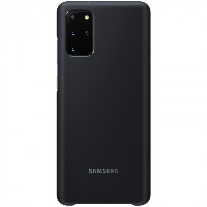 Husa Samsung Galaxy S20 Plus G985 / Samsung Galaxy S20 Plus 5G G986, Led Cover, Neagra EF-KG985CBEGEU