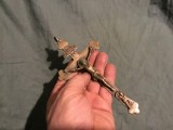 cruce / crucifix vechi din bronz prima perioada a sec XX !
