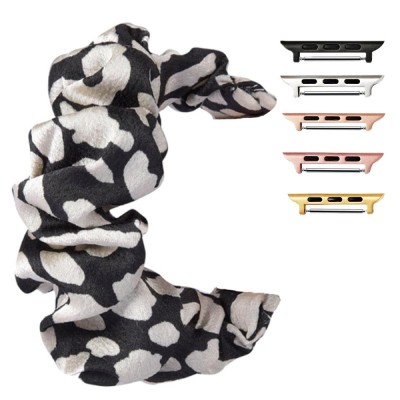 Curea textila elastica, compatibila Apple Watch 10, 42mm, Scrunchies 23 foto