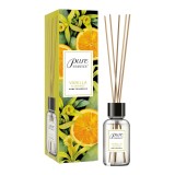 Difuzor cu betisoare parfumate Pure Essence, Vanilie si flori de portocala, 25 ml, Revers