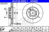 Disc frana VW PHAETON (3D) (2002 - 2016) ATE 24.0122-0202.1