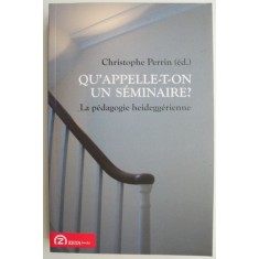 Qu&#039;appelle-on un seminaire? La pedagogie heideggerienne &ndash; Christophe Perrin (ed.)