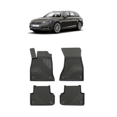 Set Covorase Auto din cauciuc Tavita Premium 3D Audi A4 B9 (2016-2022)