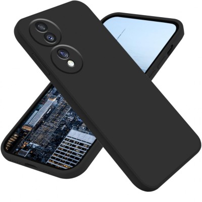 Husa de protectie, flippy, pentru honor 70, liquid silicone, cu microfibra pe interior, protectie antisoc, compatibil incarcare wireless, negru foto