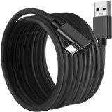 Cumpara ieftin Cablu date USB-A la USB-C incarcare rapida,lungime 500 cm - Negru, Dactylion