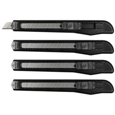 Set 4 cuttere inguste 9 mm foto