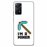 Husa compatibila cu Xiaomi Redmi Note 11 Pro 4G, 5G Silicon Gel Tpu Model Minecraft Miner