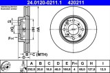 Disc frana ATE 24.0120-0211.1