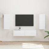 Cumpara ieftin Set comoda TV 2 buc. 30 x 31 x 80 cm Alb