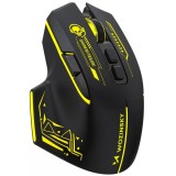 Mouse Gaming Wireless WZK WMGB-1181, 3200DPI, Negru Galben