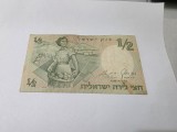 bancnota israel 1/2 L 1958