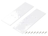 Obturator Alb pentru Profile LED, 2 Buc, 33.4x99.3x2mm