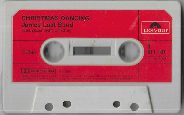 Casetă audio James Last &ndash; Christmas Dancing, fără copertă, originală