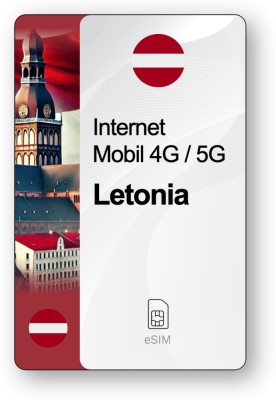eSIM Internet Letonia, valabil 7 zile, trafic Nelimitat foto