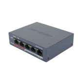 Aproape nou: Switch POE Hikvision DS-3E0105P, carcasa metalica, cu 4 porturi POE, 1