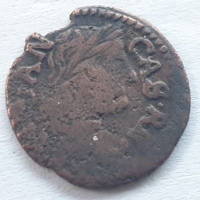 Polonia Lituania 1 Schilling/Szelag 1665 Varșovia ioan ll Cazimir Vasa foto